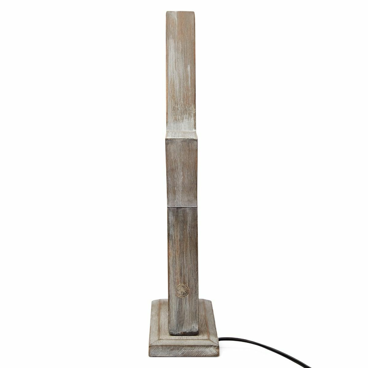 33cm Bamboo Star LED Table Lamp | Modern Bedside Light | Antique Timber Finish