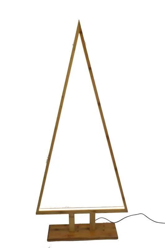Extra Large Bamboo Christmas Tree LED Floor Lamp | Natural Holiday Décor