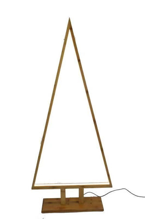 Extra Large Bamboo Christmas Tree LED Floor Lamp | Natural Holiday Décor