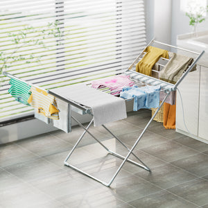 Electric Airer Heated Foldable Clothes Dryer | Drying Indoor Folding Rack