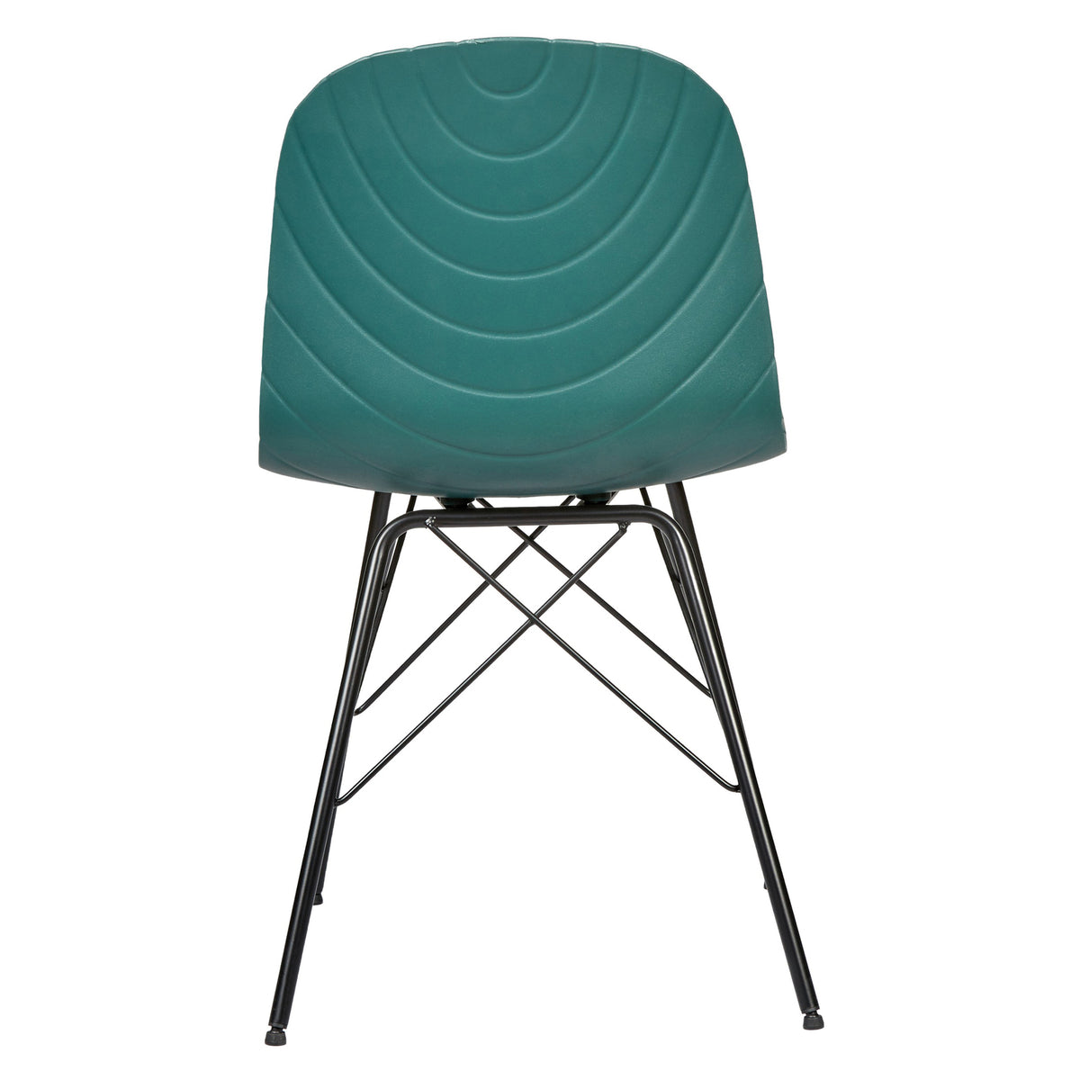 Set of 4 Modern Republica Dining Chairs | Office Furniture | Scandi Dark Green