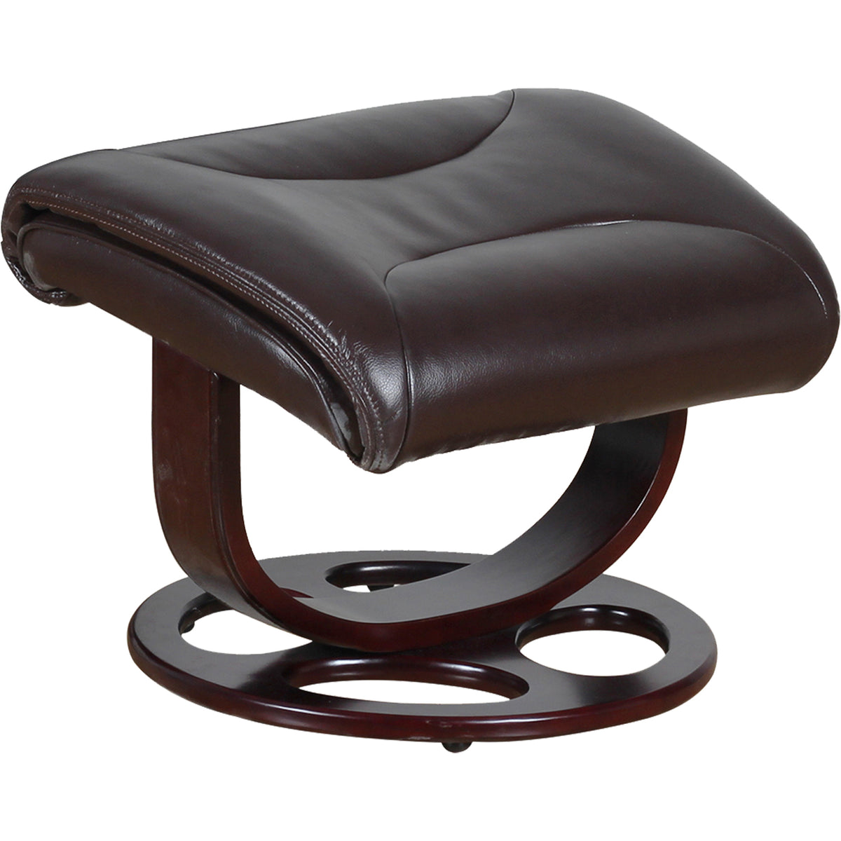 Julio Faux Leather Premium Reclining Lounge Arm Chair | Ottoman Swivel Sofa