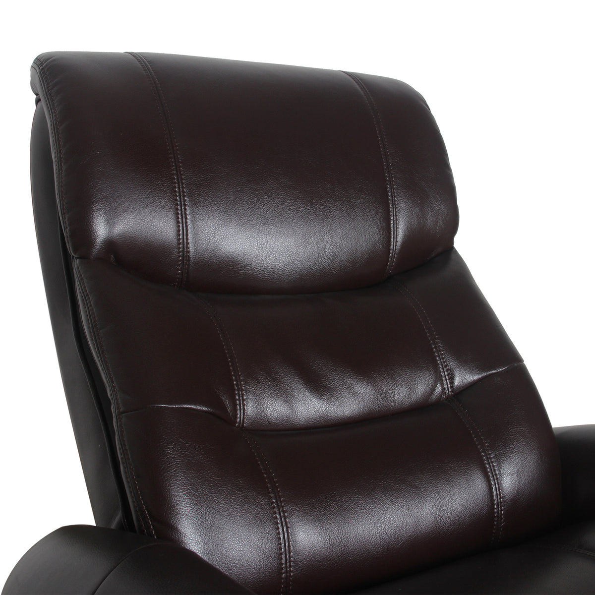 Julio Faux Leather Premium Reclining Lounge Arm Chair | Ottoman Swivel Sofa
