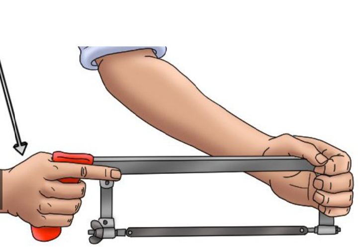 Hacksaw Frame | 300mm (12") | Heavy Duty Alloy Steel Blade | DIY Metal Cutting Saw
