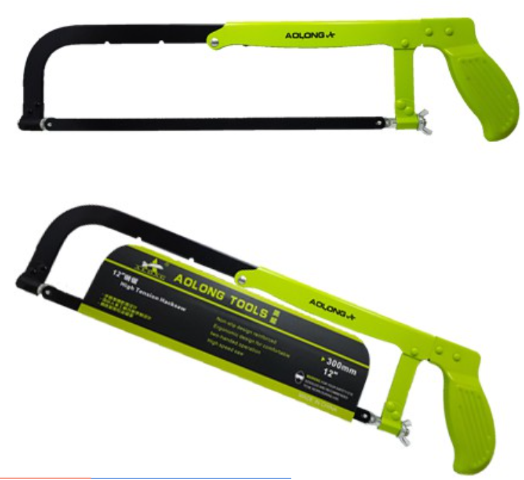 Hacksaw Frame | 300mm (12") | Heavy Duty Alloy Steel Blade | DIY Metal Cutting Saw