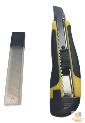 Box Cutters | 12x Pack | 18mm Retractable Snap-Off Razor | Durable Bulk Utility Knives