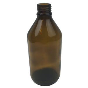 12x Amber Glass Bottles | 600ml | Cosmetic & Essential Oil Storage | Multipurpose Use