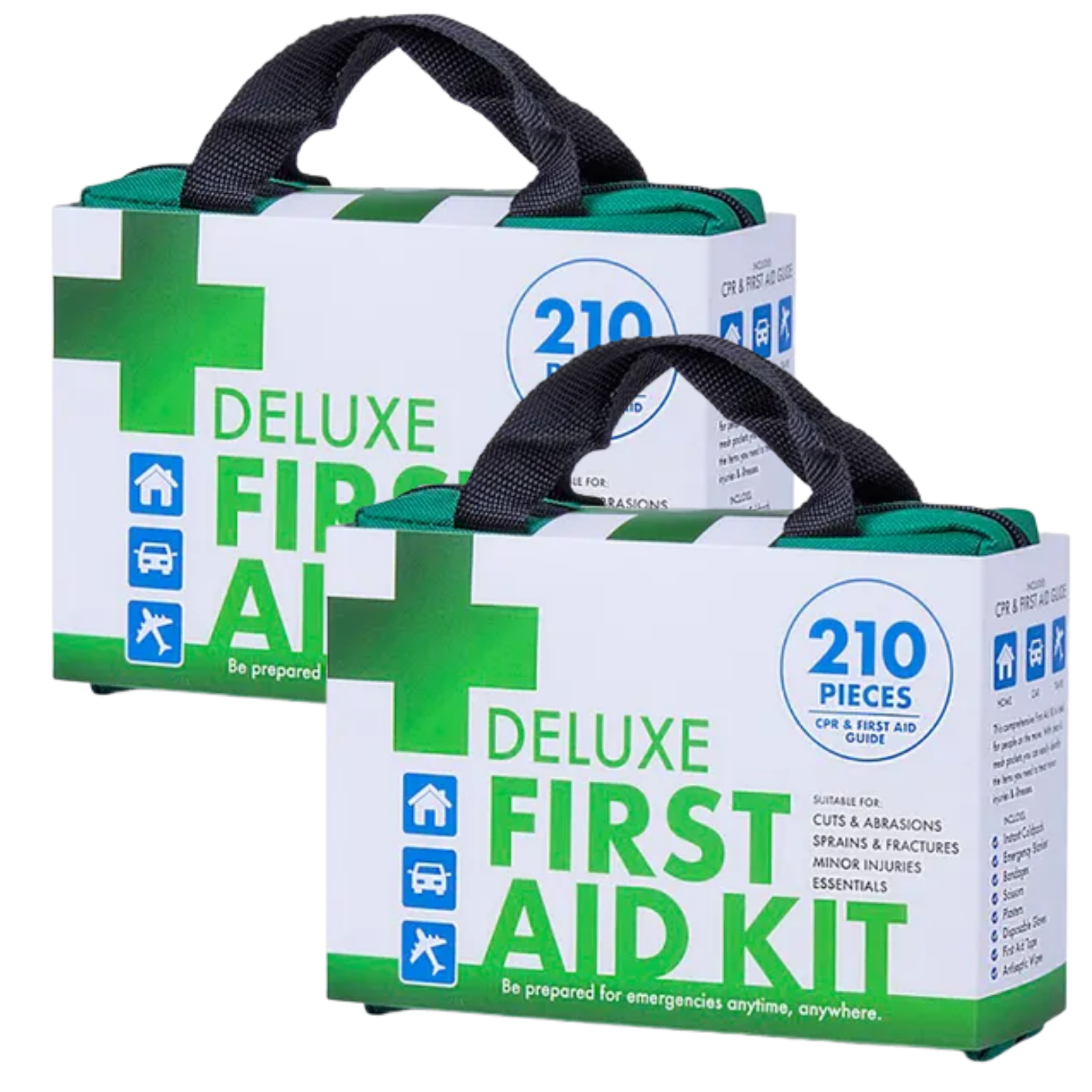 2x 210PCS | EMERGENCY FIRST AID KIT | Medical Travel Set | Workplace Office | ARTG BULK