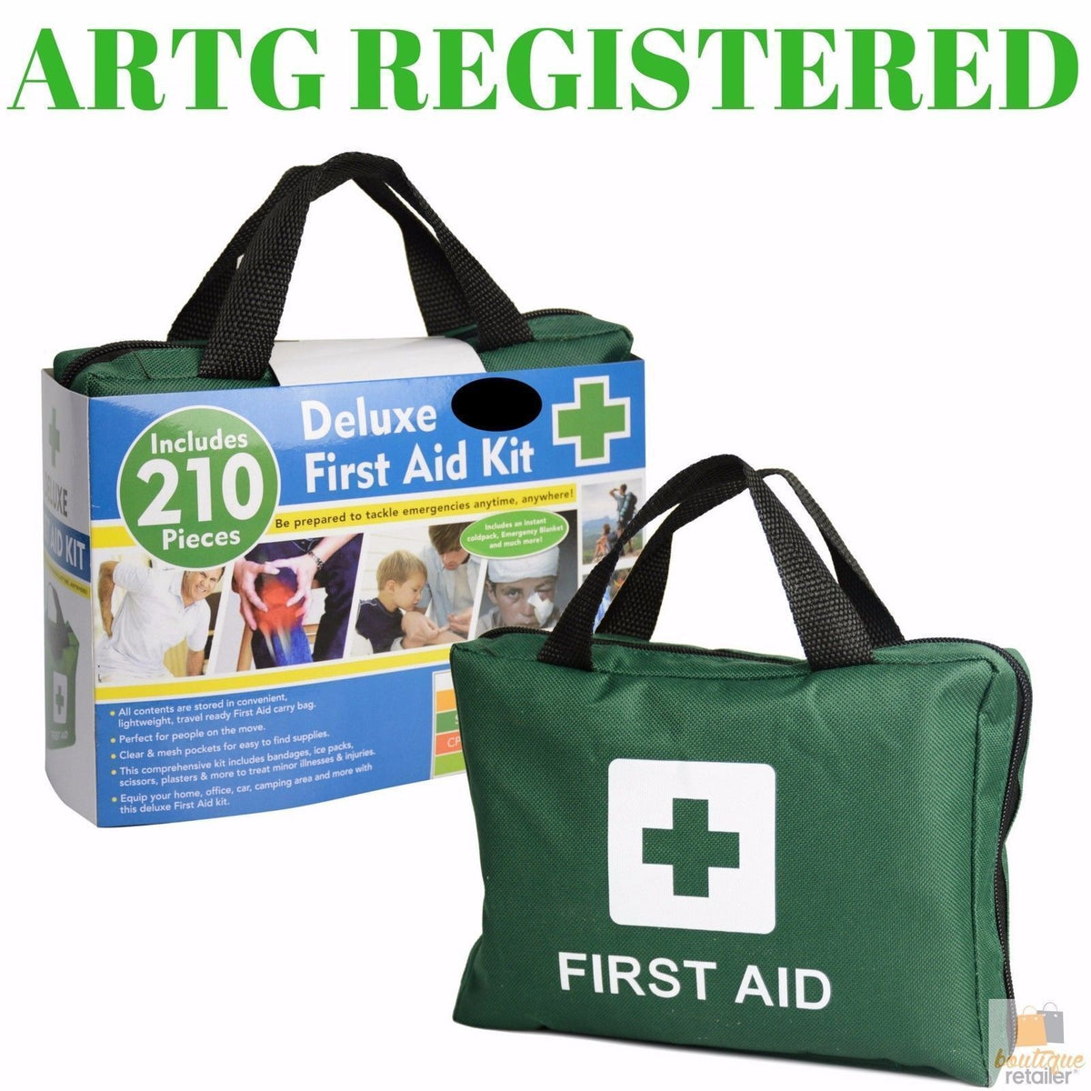 210PCS | Emergency FIRST AID KIT | Medical Travel Set | Workplace | Family Safety | Office