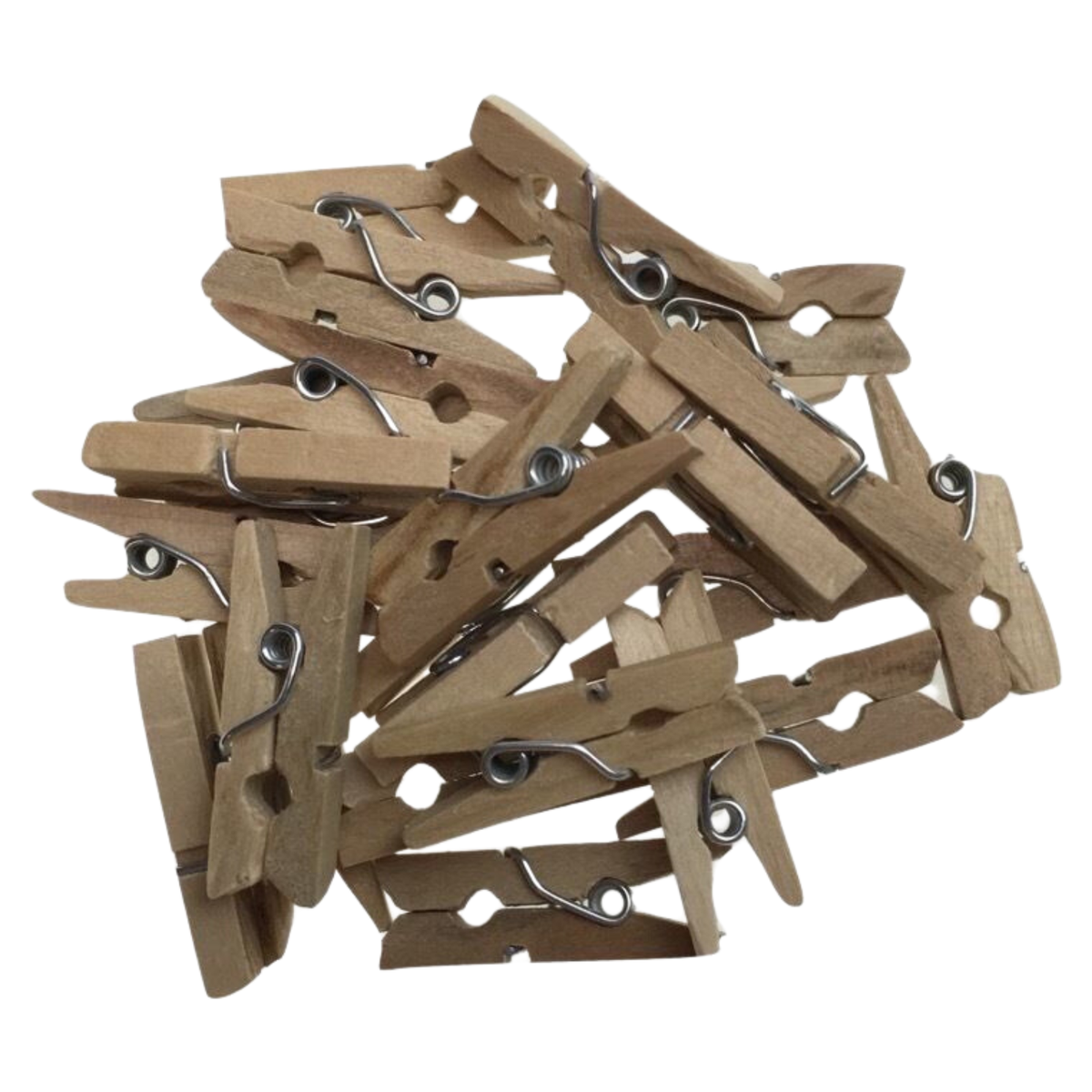 Mini Wooden Pegs | 900PCS | Natural Craft Pins | Baby Shower/Clothes Line | 35mm