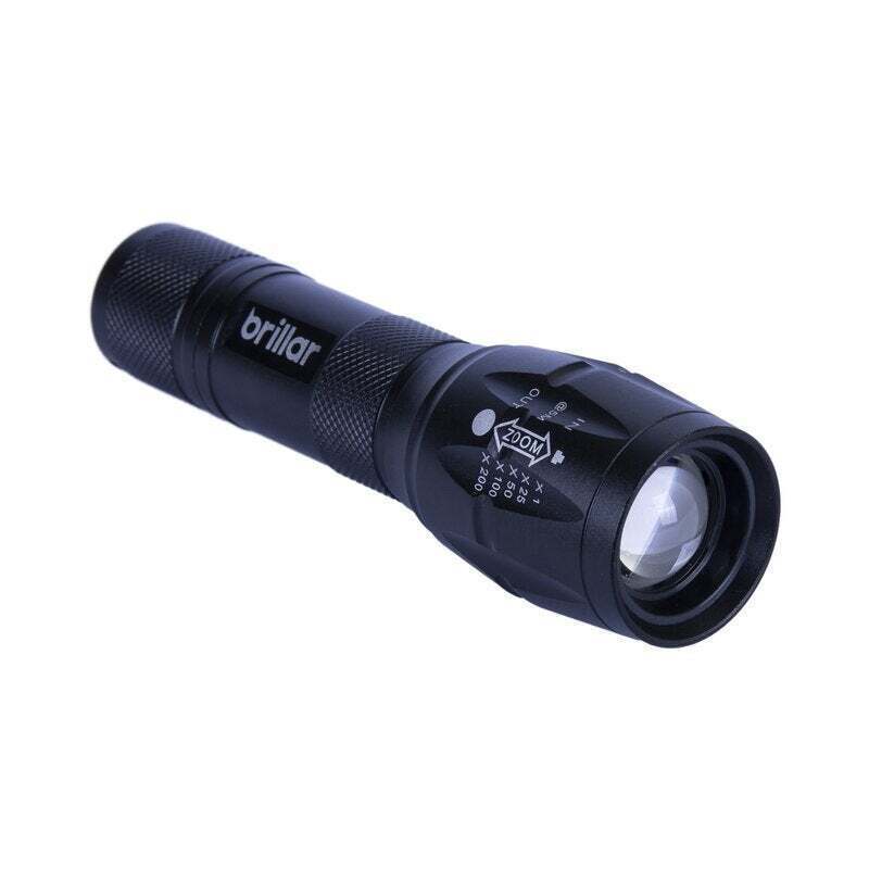 Brillar Tactical Grade LED Torch | 5 Modes | Water-Resistant Flashlight