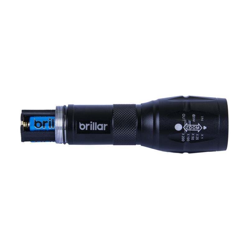Brillar Tactical Grade LED Torch | 5 Modes | Water-Resistant Flashlight
