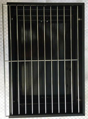 Premium Portable Charcoal Folding BBQ Grill | Compact & Foldable | Black/Silver