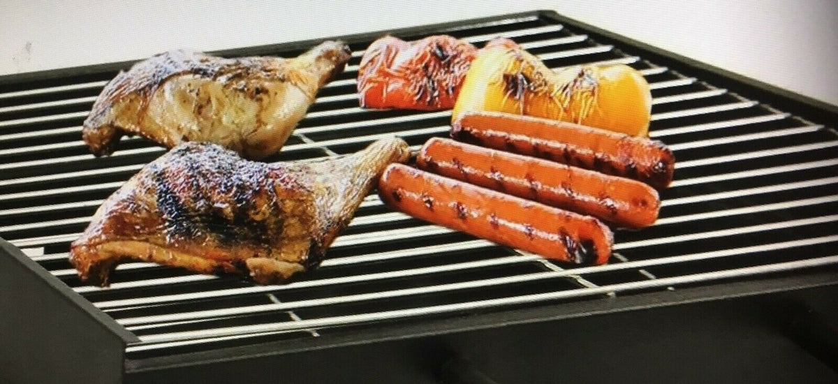 Premium Portable Charcoal Folding BBQ Grill | Compact & Foldable | Black/Silver