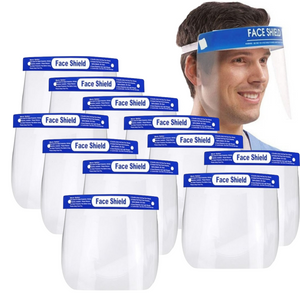3x Safety Full Face Shield | Clear Glasses | Anti-Fog | Eye Protector | Shop Dental