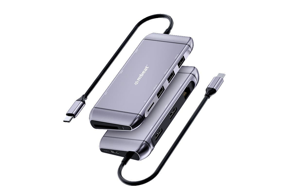 mBeat Elite X11 | 9-in-1 USB-C Dock | Dual HDMI MST | Multiport Adapter