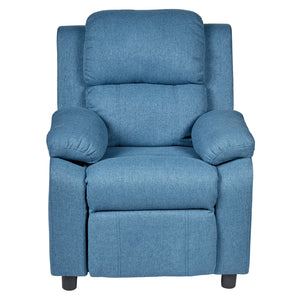 Erika Blue Kids Recliner Sofa Chair | Blue | Lounge Couch Armchair | Childrens