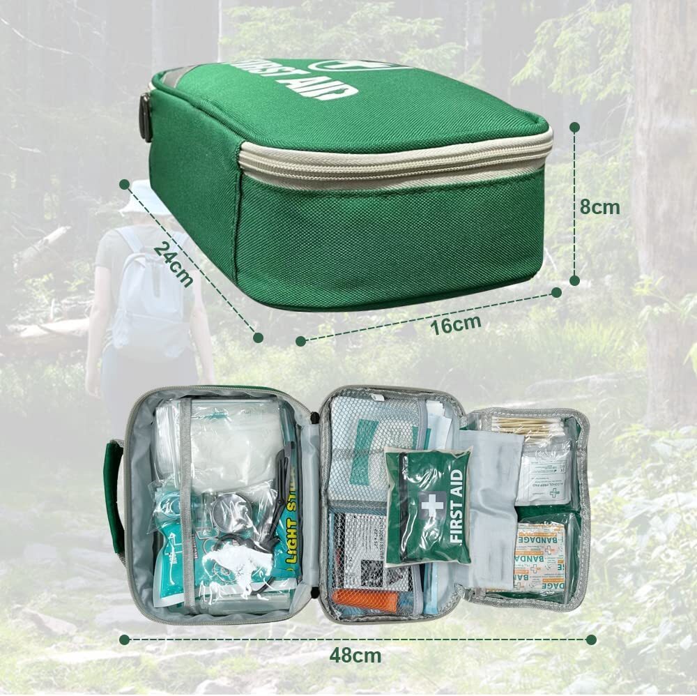 3x 258pcs Premium First Aid Kit Medical Travel Set | Emergency Family Safety