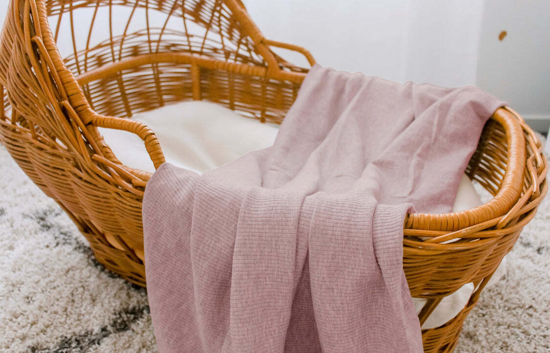 Ponchik Babies + Kids | Ribbed Swaddle Jersey Wrap | Love