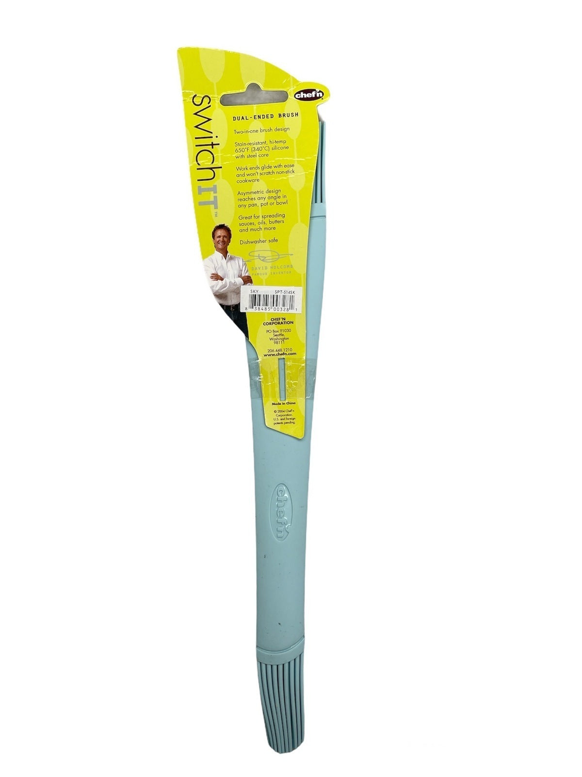 Chef'n Silicone Pastry Brush | Dual-Ended | Butter Brush | Sky Blue