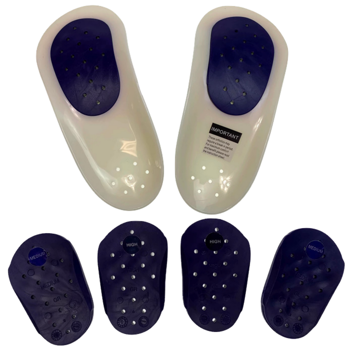 WALKFIT ORTHOTICS | Insoles | Walk Fit Foot Support | BLUE | B (Womens 5-5.5, Mens 4-4.5)