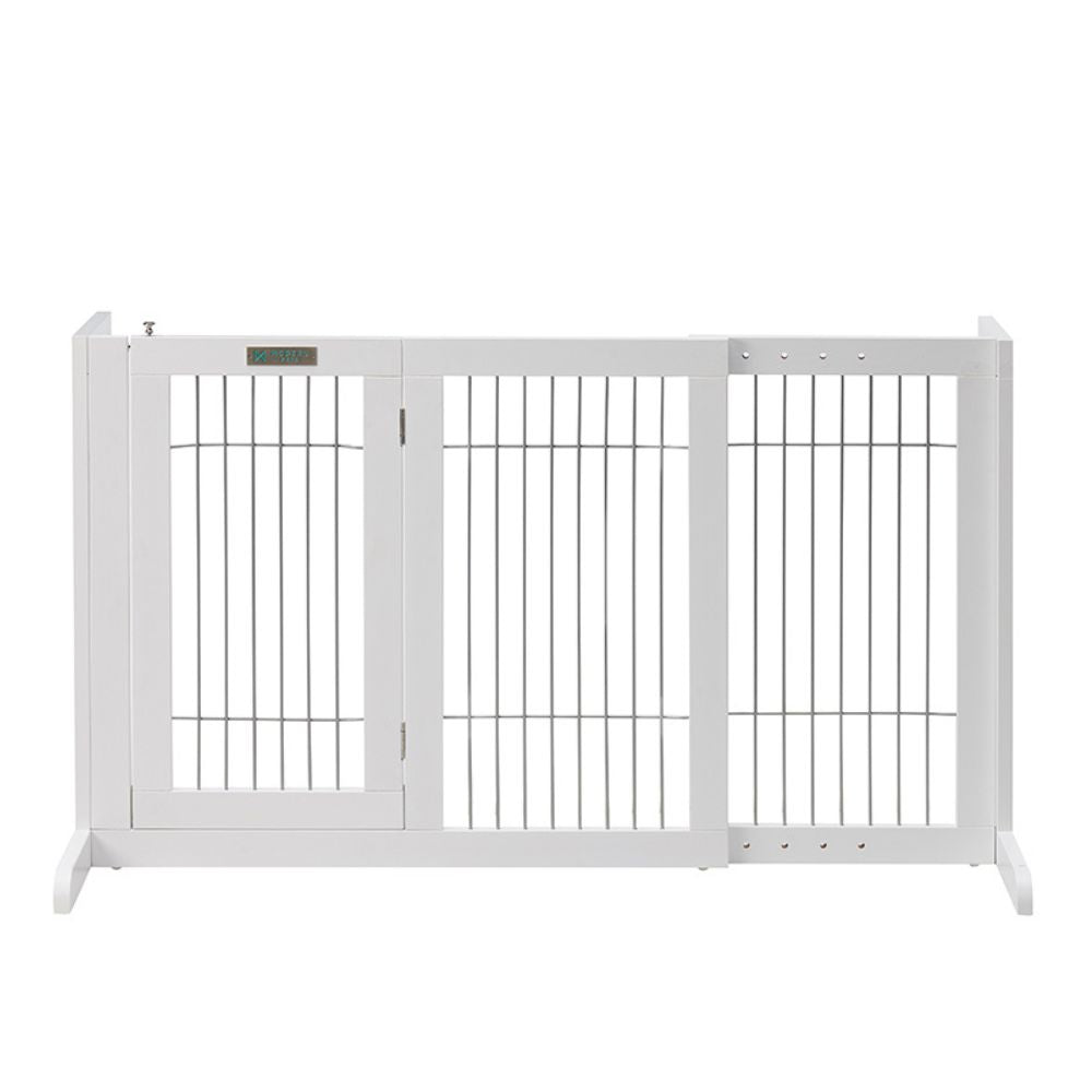Retractable Dog Barrier with Gate | Freestanding | Large Pet Fence Solution