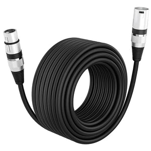 Hridz XLR Cable | 1m | Male to Female | Audio Output & Input for KTV Microphone | Professional Sound Cable