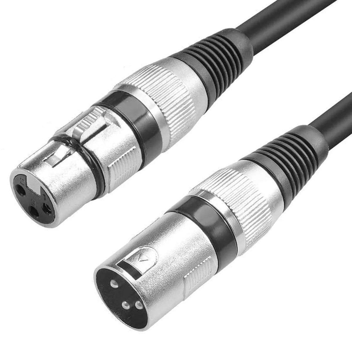 Hridz XLR Cable | 1m | Male to Female | Audio Output & Input for KTV Microphone | Professional Sound Cable