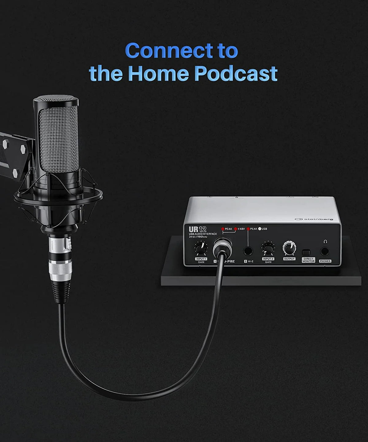 Hridz XLR Cable | 1m | Male to Female | Audio Output & Input for KTV Microphone | Professional Sound Cable