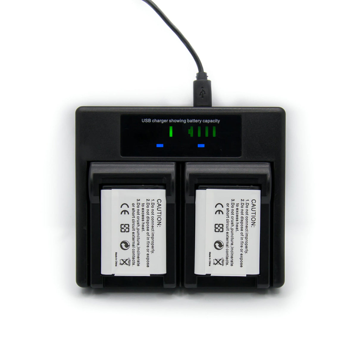 HRIDZ EN-EL23 Battery & Charger Set | For Nikon Coolpix B700, S810c, P600, P610S