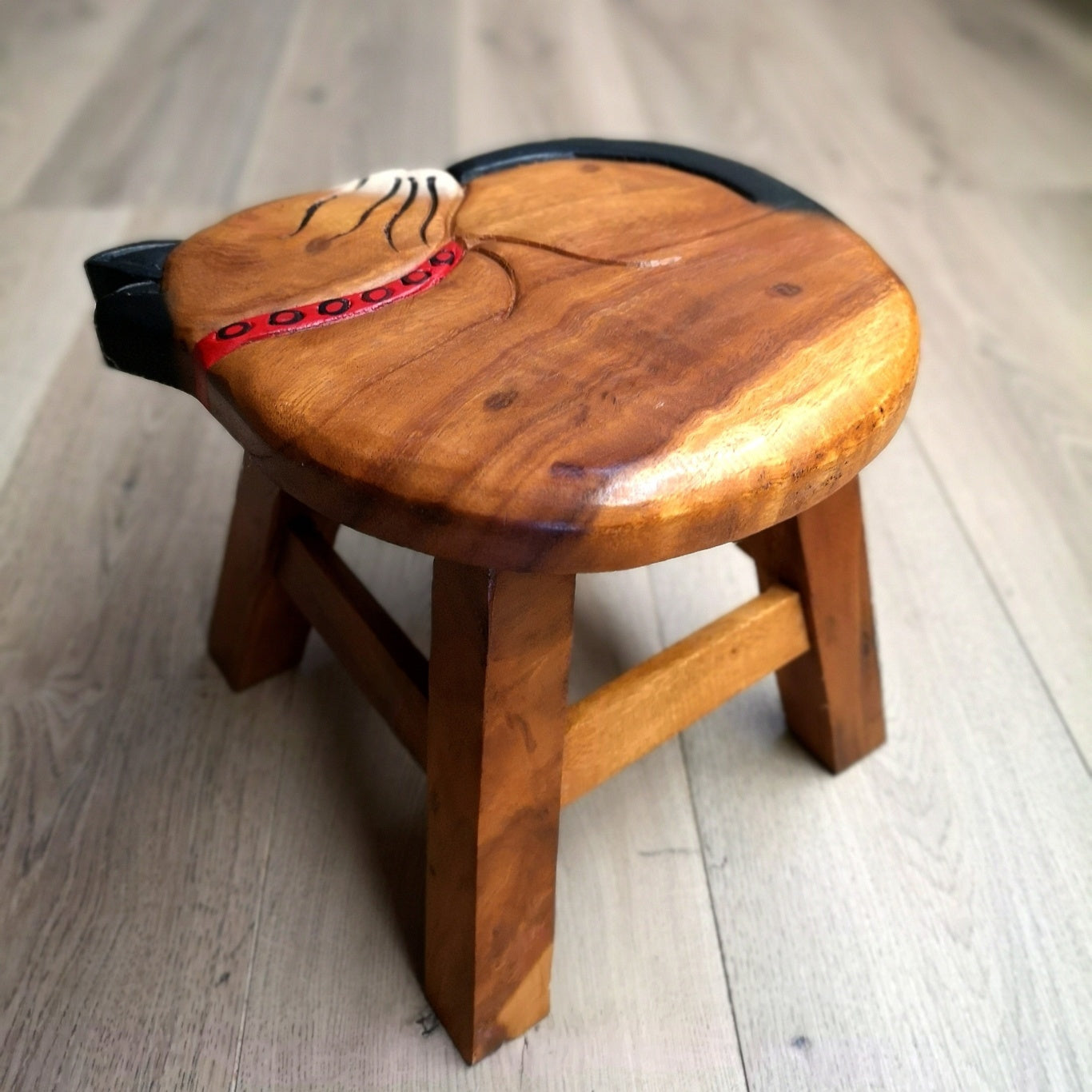 Kids Wooden Stool | Cat