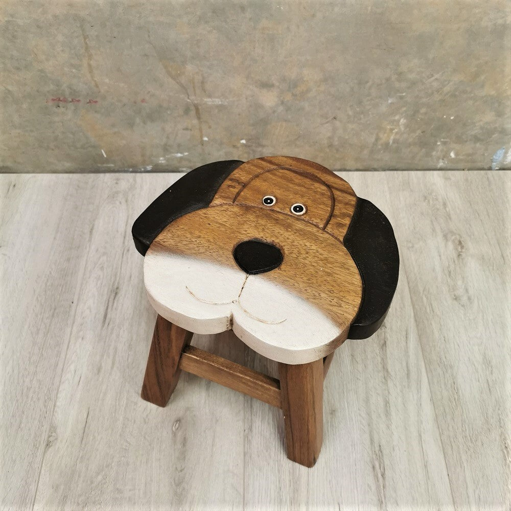 Kids Wooden Stool | Dog