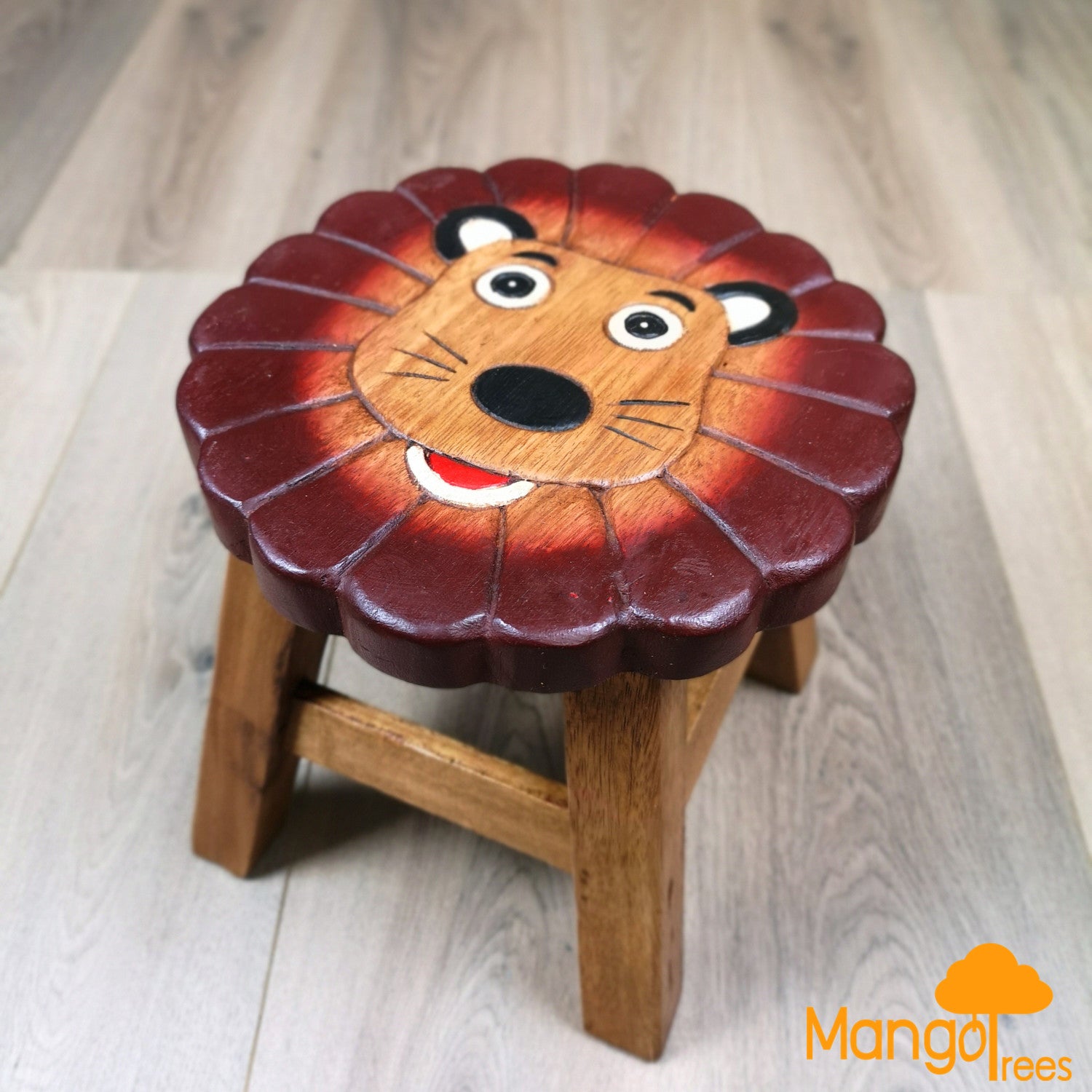 Kids Wooden Stool | Lion