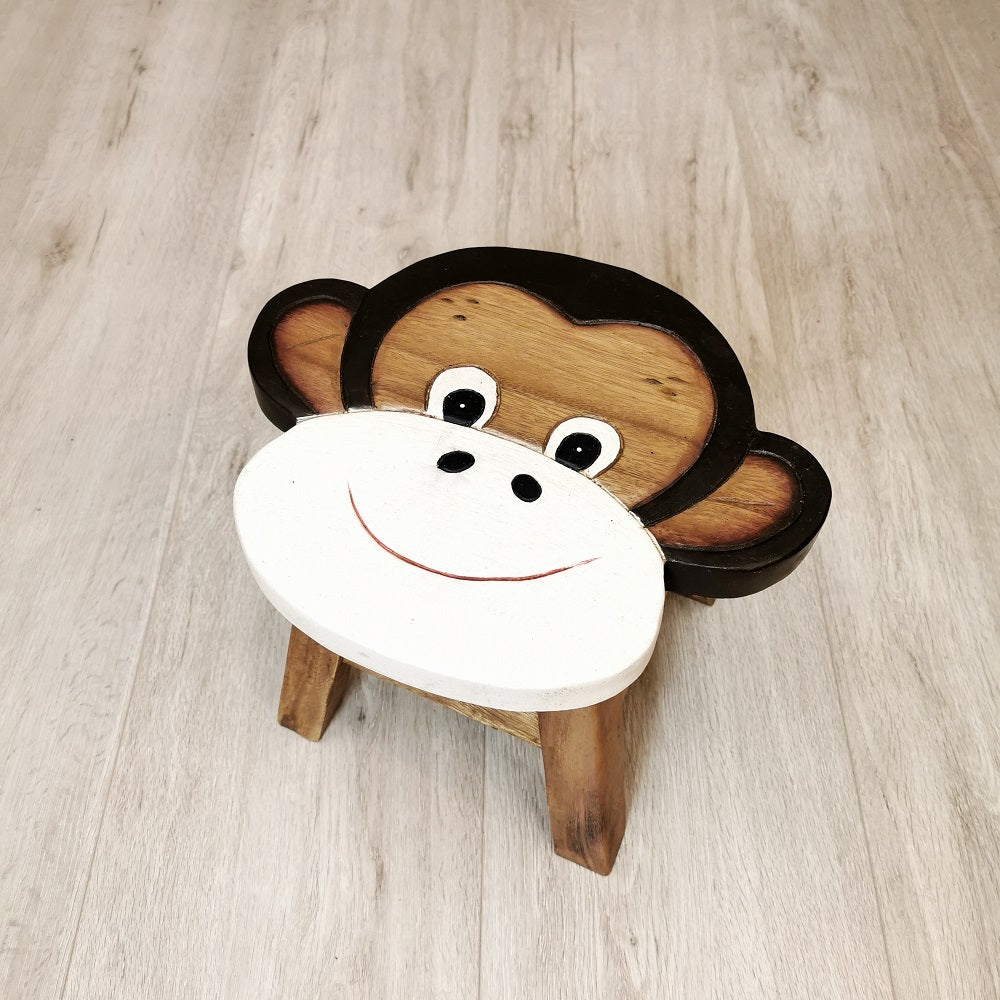 Kids Wooden Stool | Monkey