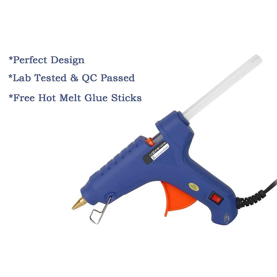 Hot Melt Glue Gun Set | 2 Pack | Trigger Adhesive with Glue Sticks | Repair Kit