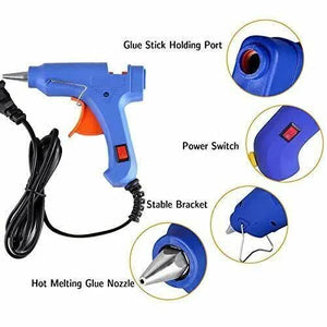 Hot Melt Glue Gun Set | 2 Pack | Trigger Adhesive with Glue Sticks | Repair Kit