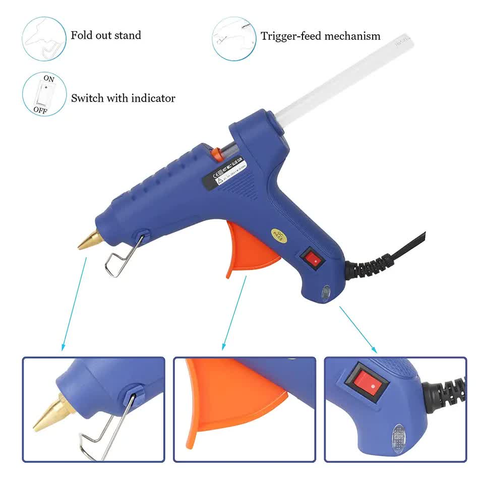 Hot Melt Glue Gun Repair Kit | Trigger Adhesive with Sticks | DIY Craft & Home Use