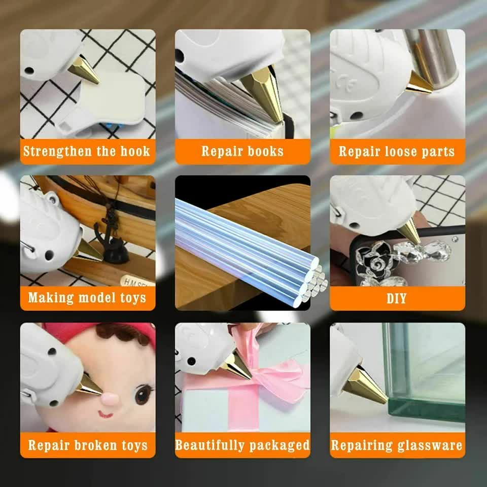 Hot Melt Glue Gun Repair Kit | Trigger Adhesive with Sticks | DIY Craft & Home Use