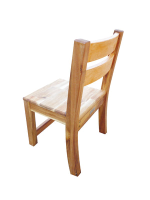 2 x Acacia Stacking Chairs