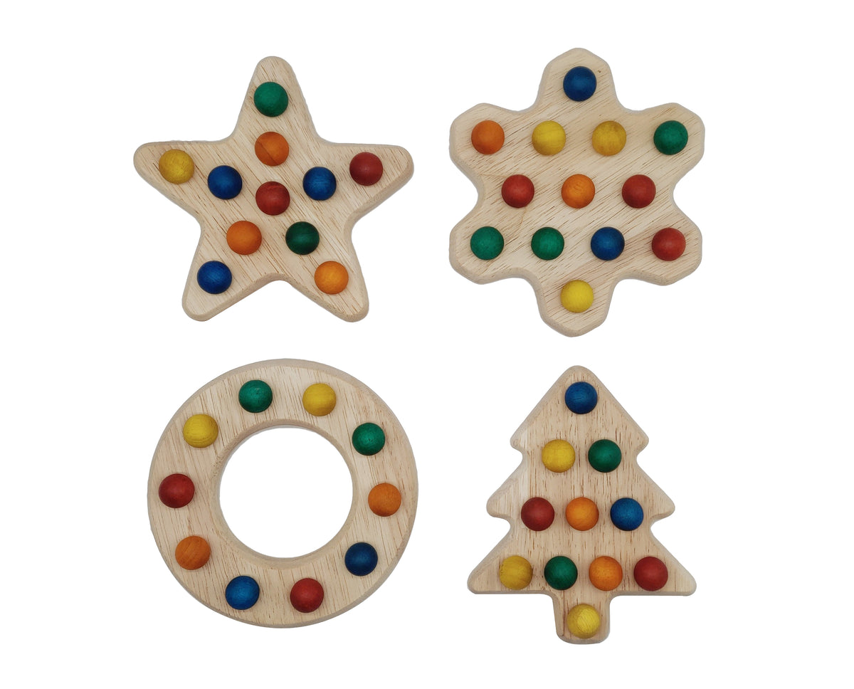Fill Me Sensory Boards | Set of 4 | Educational Tactile Learning Toys
