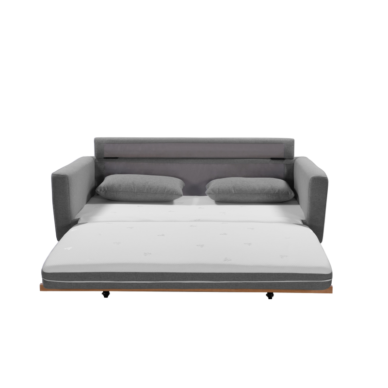 SHASA 2 Seater Pull-out Sofa Bed | Grey Celadon