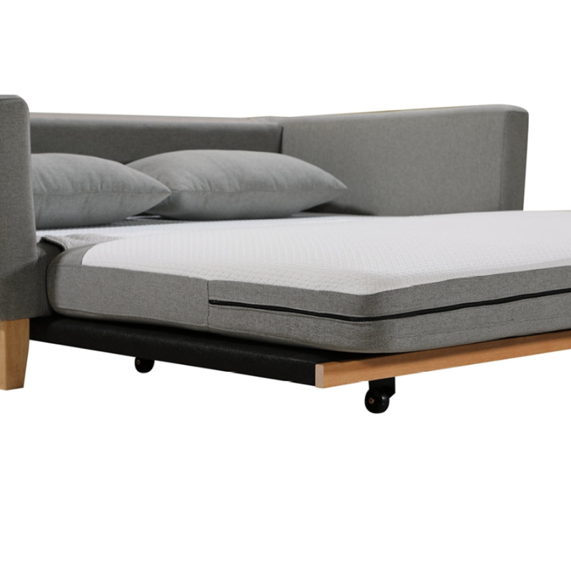 SHASA 2 Seater Pull-out Sofa Bed | Grey Celadon