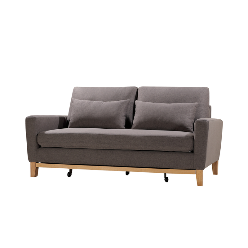 SHASA 2 Seater Pull-Out Sofa Bed | Grey Taupe