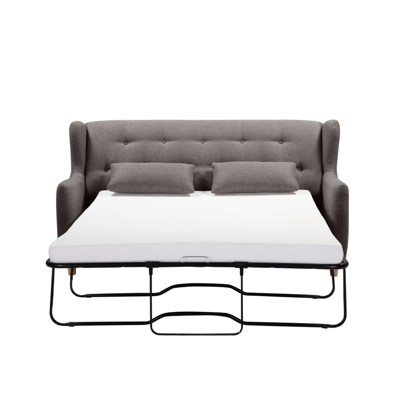 MARQUIS 2 Seater Sofa Bed | Separate Foam Mattress | Dark Grey