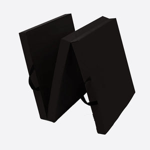 Folding Exercise Floor Mat | Dance Yoga Gymnastics | Home Pilates Training | Black