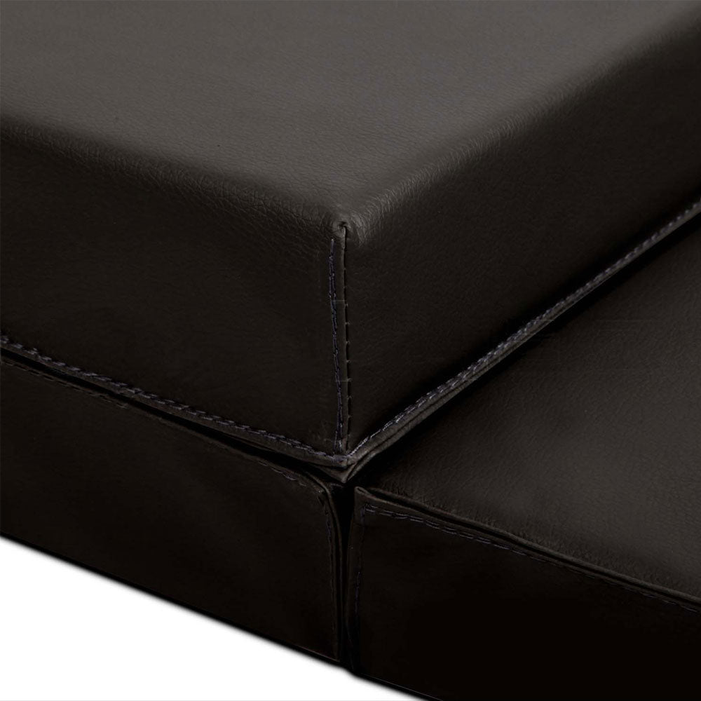 Folding Exercise Floor Mat | Dance Yoga Gymnastics | Home Pilates Training | Black