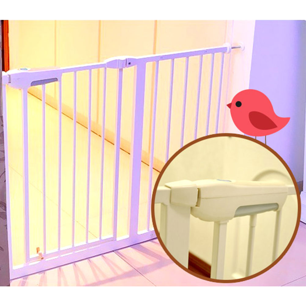 Adjustable Baby & Pet Safety Gate | Auto-Swing Security Door Barrier