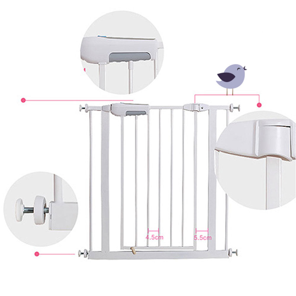 Adjustable Baby & Pet Safety Gate | Auto-Swing Security Door Barrier