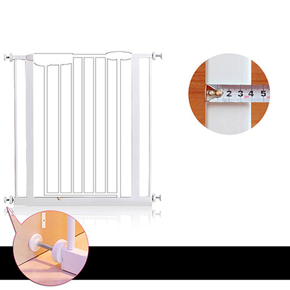 Adjustable Baby & Pet Safety Gate | Auto-Swing Security Door Barrier