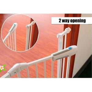 Adjustable Baby & Pet Safety Gate | Auto-Swing Security Door Barrier